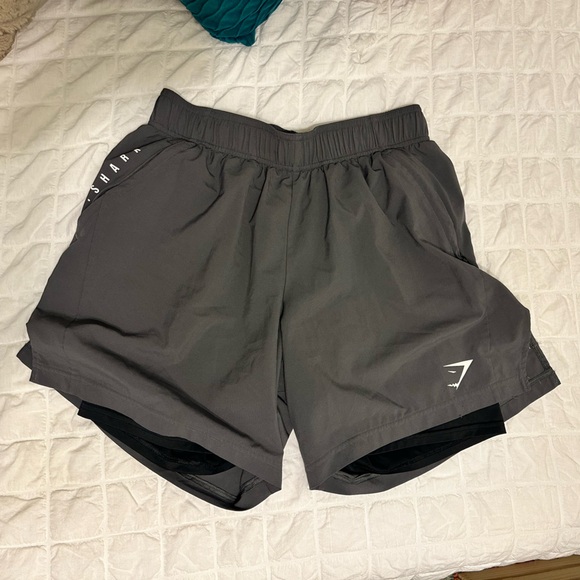 Gymshark Charcoal Performance Shorts - Picture 1 of 3